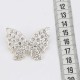 Silver color butterfly brooch