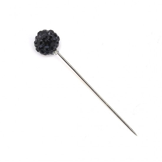 Crystal Stone Black Scarf Needle 144 Pieces Wholesale